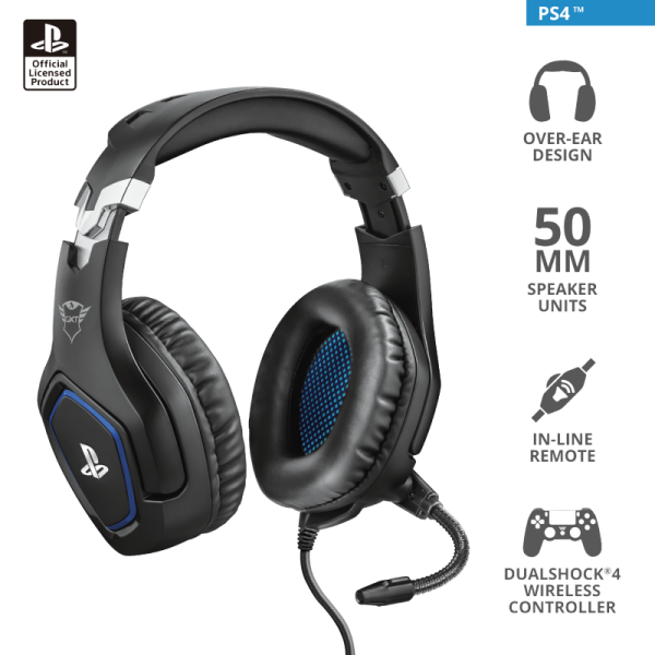 Trust GXT488 PS4 slušalicežičane crne Forze