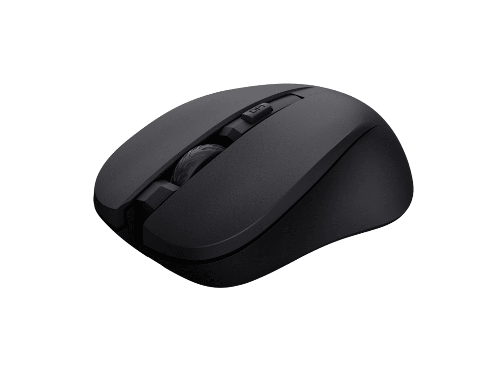 Trust Mydo silent wireless miš,crni, 1000-1800 dpi, objeruke, 4 tipke, tihi - Image 2