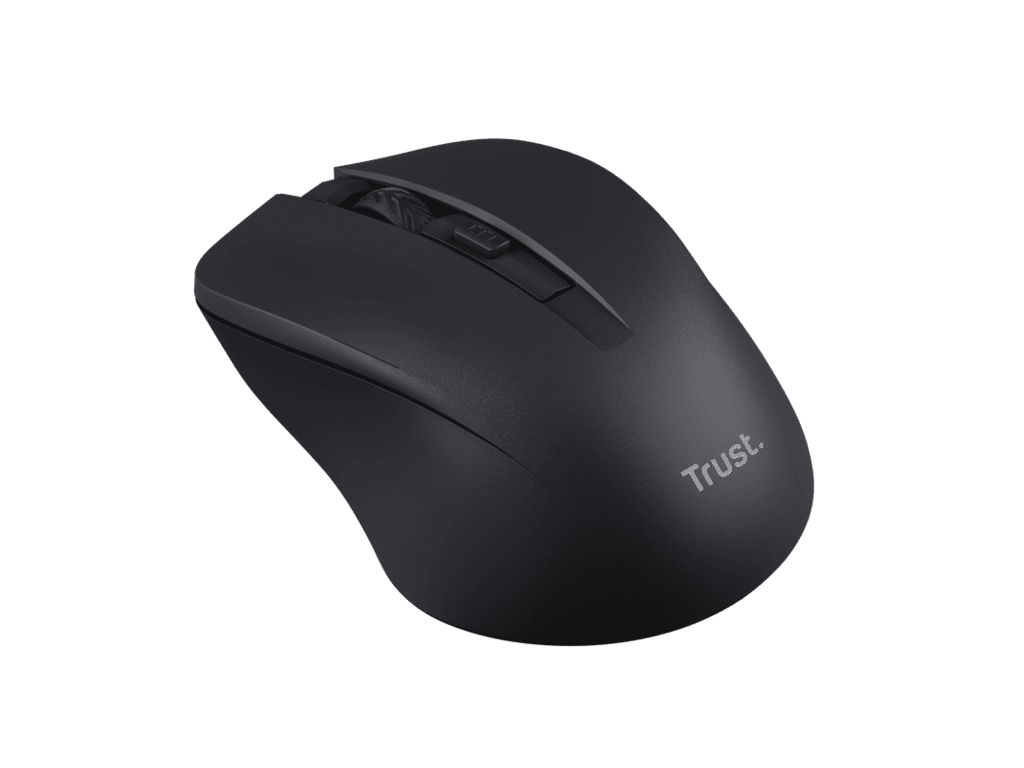 Trust Mydo silent wireless miš,crni, 1000-1800 dpi, objeruke, 4 tipke, tihi - Image 3