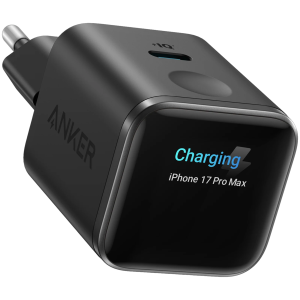 ANKER NANO CGARGER 45W SMART DISPLAY CRNI