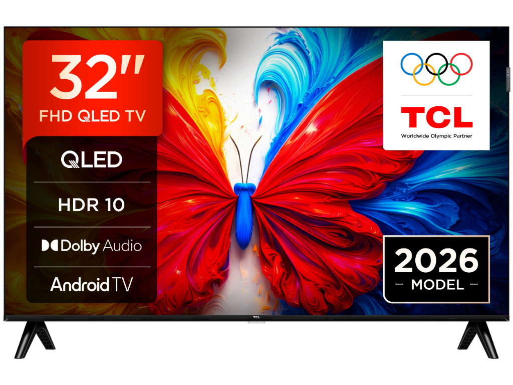 TCL 32"S5L FHD QLED Android TV60Hz, 300 nits