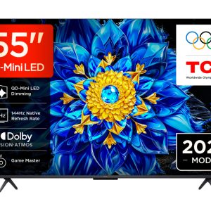 TCL 55"P8L 4K QLED Google TV;QD-Mini LED Dimming 144Hz(288Hz FHD), D.Atmos, D.Vision 450 nits
