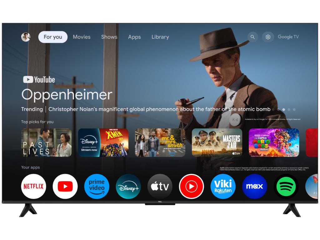 TCL 65"T69C 4K QLED Google TV60Hz (120Hz FHD), Dolby Atmos;Dolby Vision, Onkyo 2.0, 350 nits - Image 4