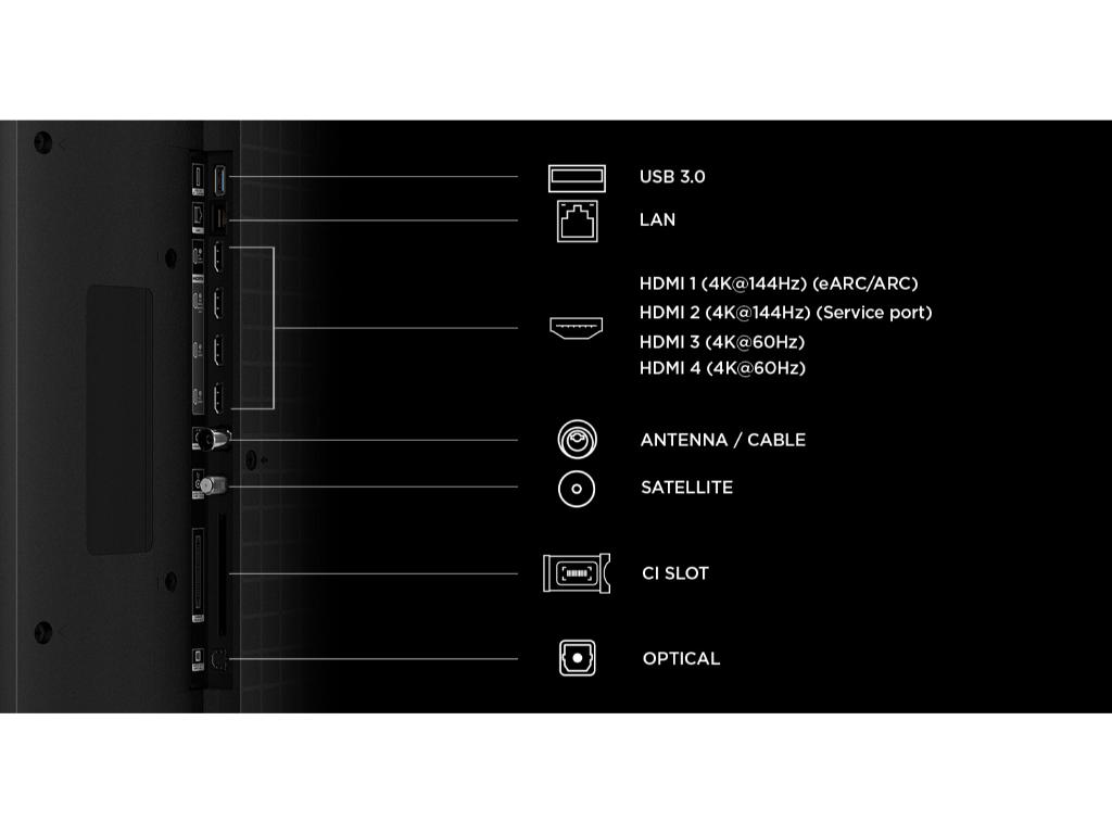 TCL 75"C7L 4K SQD-Mini LED;UHD 144Hz/288Hz FHD Google TV;B&O, 1352 zones, 3000 nits - Image 4