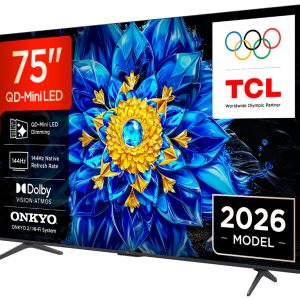 TCL 75"P8L 4K QLED Google TV;QD-Mini LED Dimming 144Hz(288Hz FHD), D.Atmos, D.Vision 450 nits