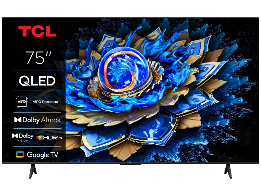 TCL 75"T69C 4K QLED Google TV60Hz (120Hz FHD), Dolby Atmos;Dolby Vision, Onkyo 2.0, 350 nits - Image 2