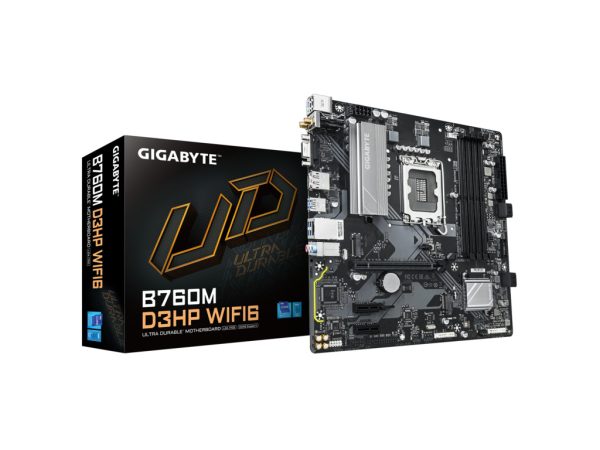 Gigabyte MB B760M D3HP WIFI6 LGA1700; 4xDDR5; 2xM.2,4xSATA HDMI, DP; VGA, WIFI; mATX