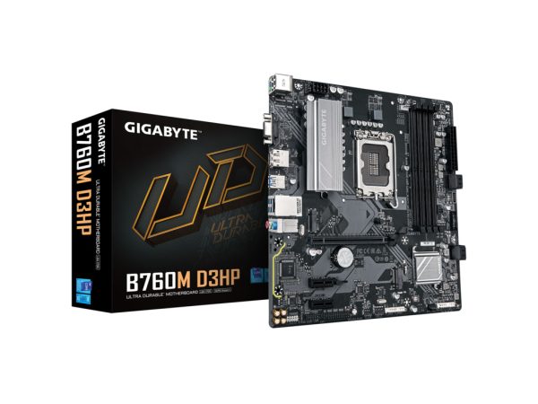 Gigabyte MB B760M D3HP LGA1700; 4xDDR5; 2xM.2,4xSATA HDMI, DP, D-Sub,LAN chip,12x USB, mATX