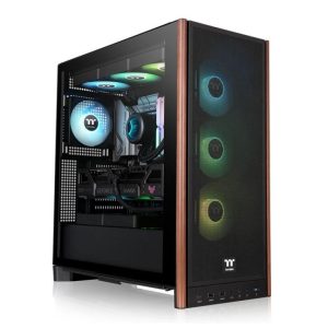 Thermaltake S370 WS, Mid Towertempered glass, wood accents4x120mm PWM fans, GPU: 410mm