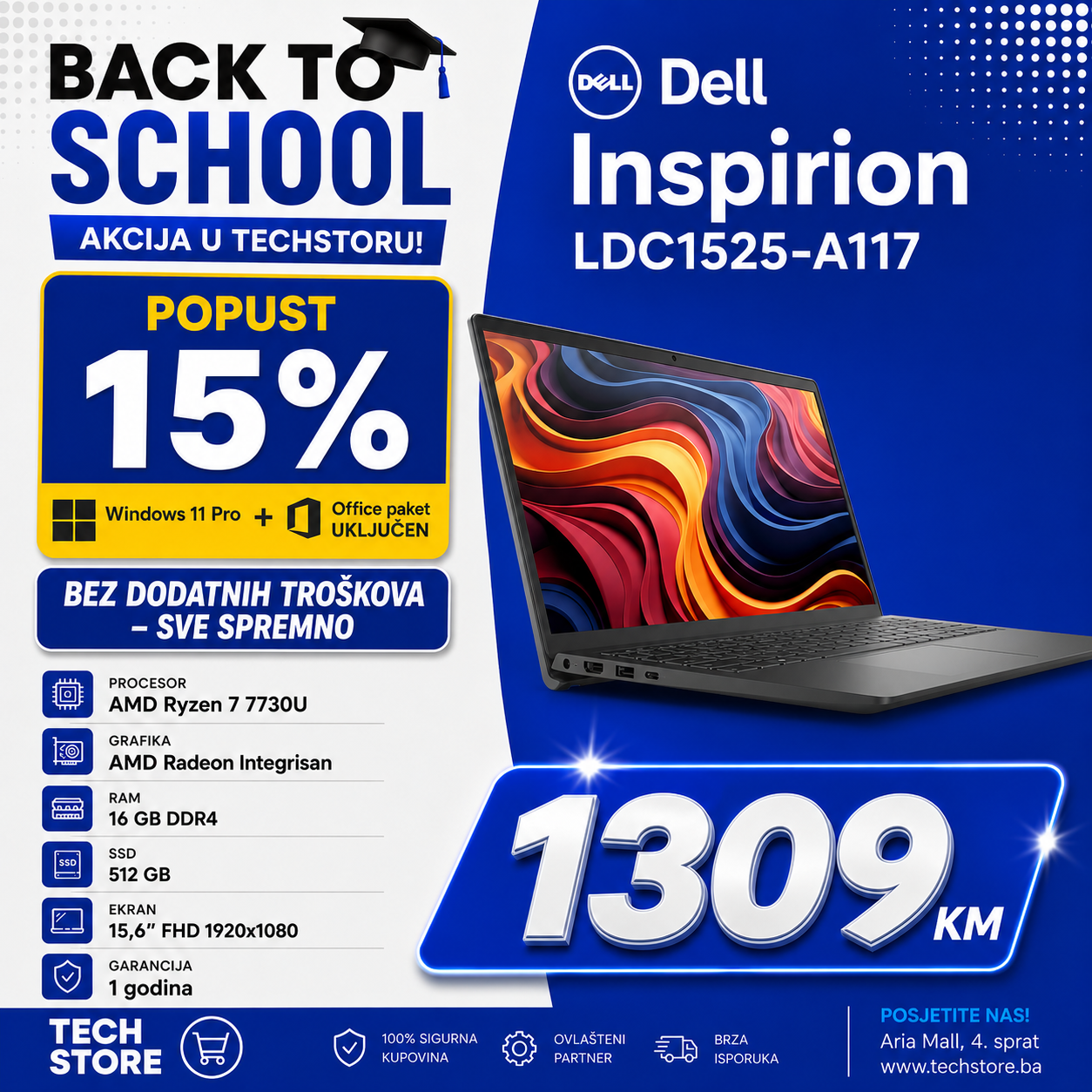 DELL Inspiron 15 LDC15255-A117