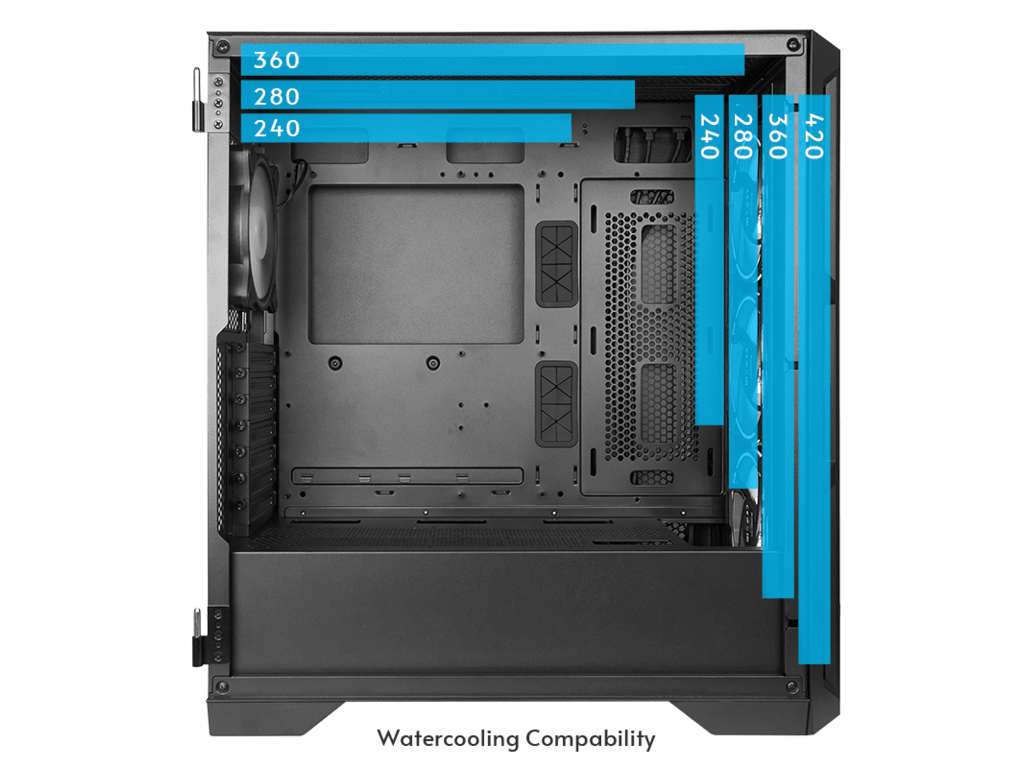 Chieftec Apex Case4x120mm A-RGB fans,control hubtempered glass, E-ATX - Image 7