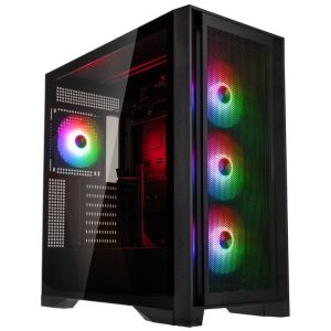 GSI SmartAssembly Case 850w ARGB, E-ATX, black, mesh, 850W Gold, 4x 120mm