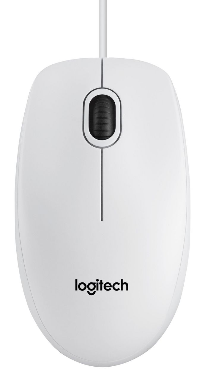 LOGITECH B100 White Optical Miš u bijeloj boji