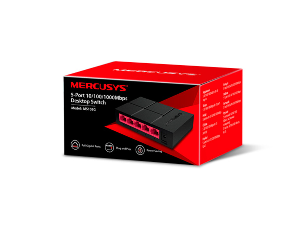 Mercusys MS105G 5-Port10/100/1000 Mbps DesktopSwitch - Image 4
