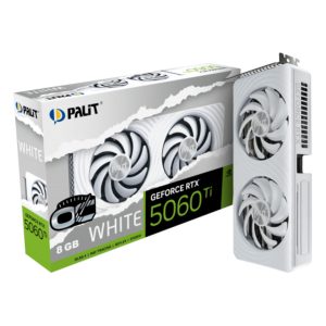 PALIT 5060 Ti White OC 8GB 8GB GDDR7, 128-bit, 3x DP, 1x HDMI