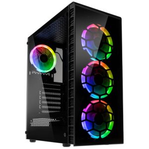 Kolink Observatory Lite ARGB ATX, Mid-tower, TG, 4x120mm ARGB Fans, RGB Controller