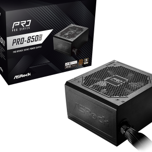 ASRock PSU 850W Bronze, Pro80PLUS, 120mm fan, ATX 3.1PCIe 5.1