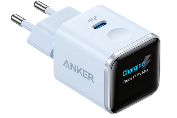 ANKER NANO CGARGER 45W SMART DISPLAY BIJELI