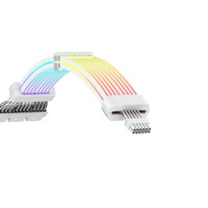 RYZE ARGB Napojni kabl za VGA6pin 3x6+2Pin to 12VHPWRWhite