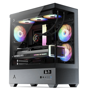 Spire Gaming Case U30P, 3xRGBVGA: 400mm, CPU Cooler: 165mmRadiator: 280mm, Temperature Display