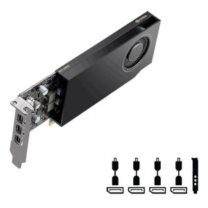 PNY VGA NVIDIA RTX A400 4GB4GB GDDR6 64bit,4xmDP with DP adapters