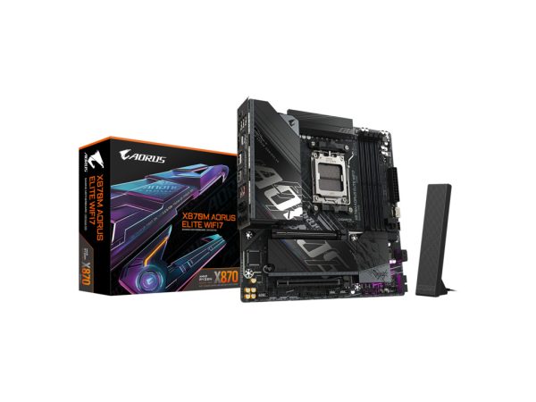 Gigabyte MB X870M AORUS ELITE AM5, 4x DDR5, 2x M.2, 2xSATA 2x HDMI, 12x USB, mATX
