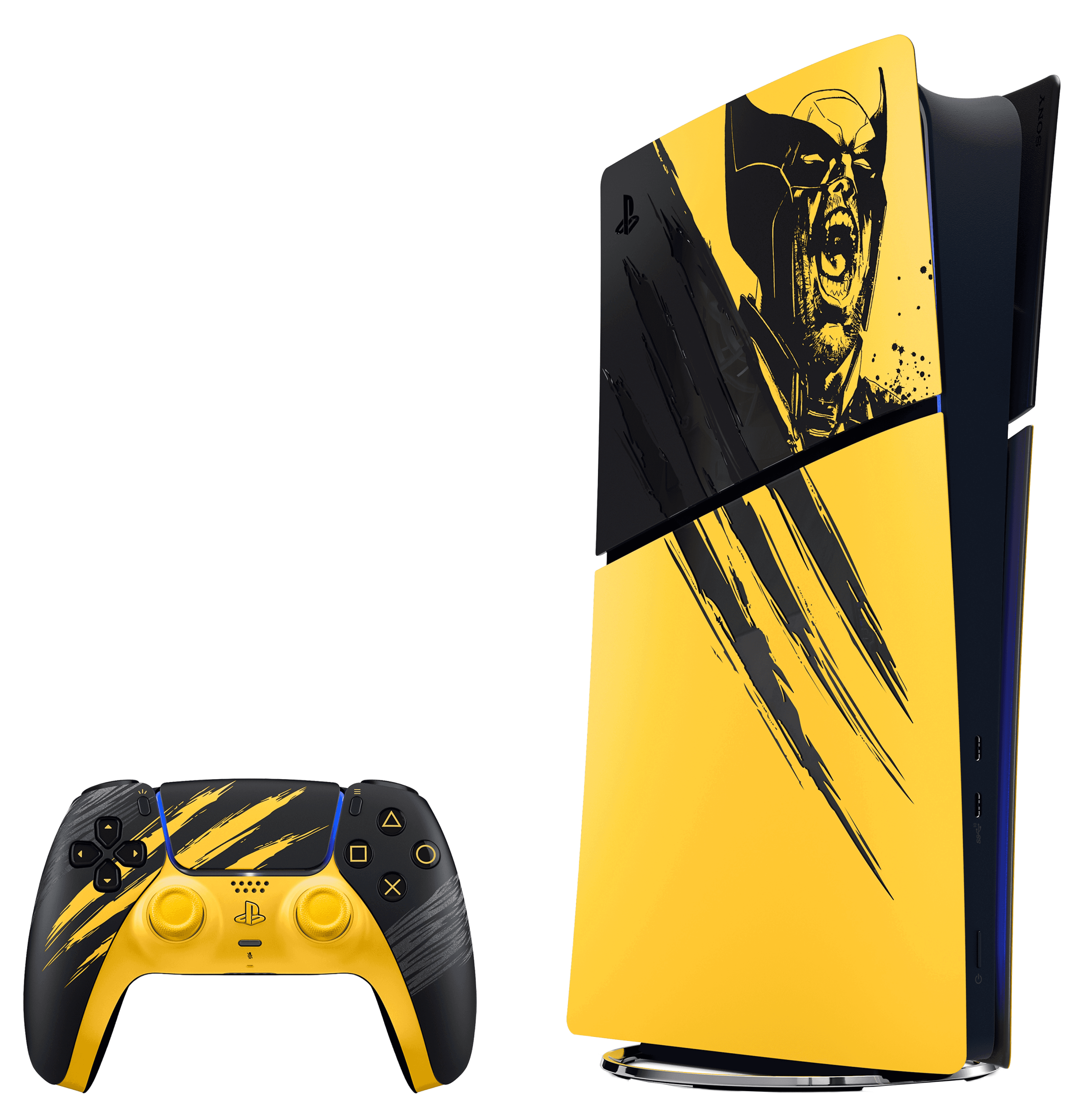 Playstation 5 Slim Digital Edition Konzola Marvels Wolverine Battle Yellow Limited Edition