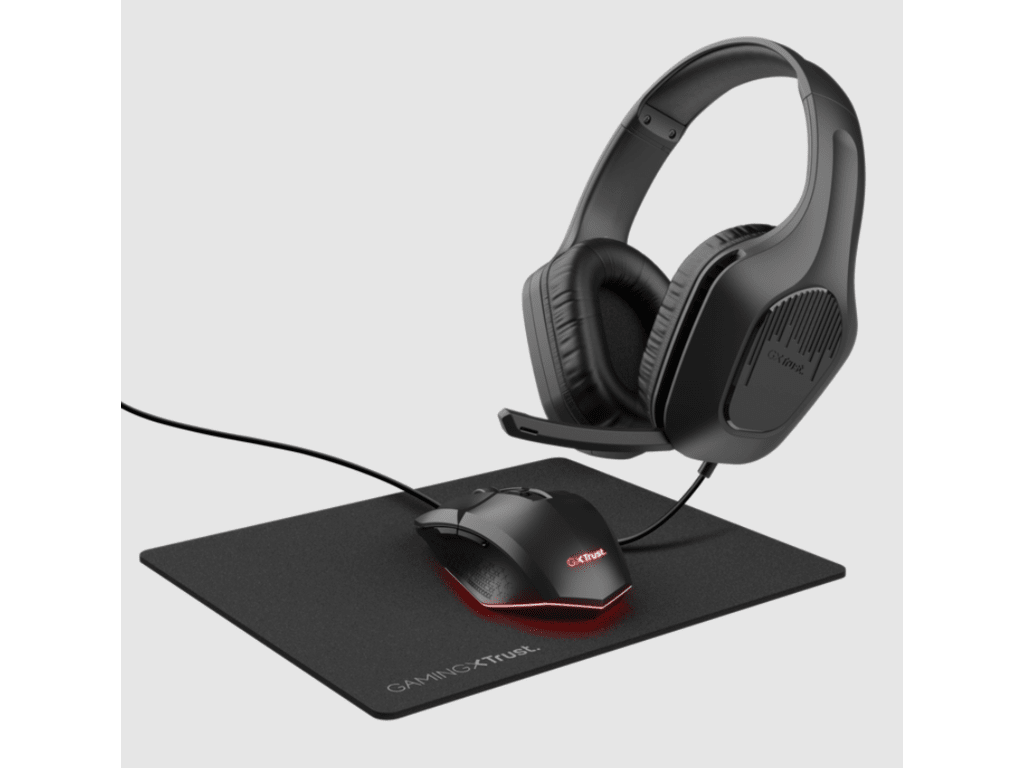 Trust GXT790 3-in-1 gamingbundle (slušalica, miš ipodloga za miš), crna boja - Image 4