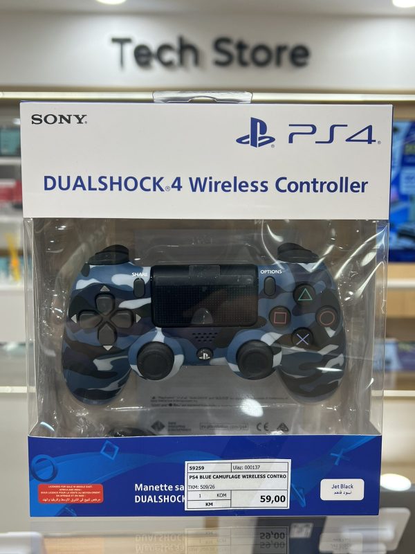 PS4 BLUE CAMUFLAGE WIRELESS CONTROLLER