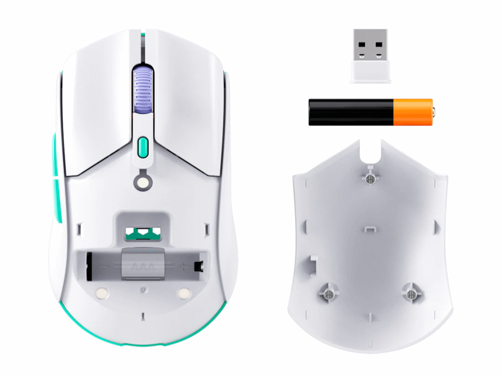 HyperX Pulsefire Haste 2 CoreWWireless Gaming Mouse White - Image 4