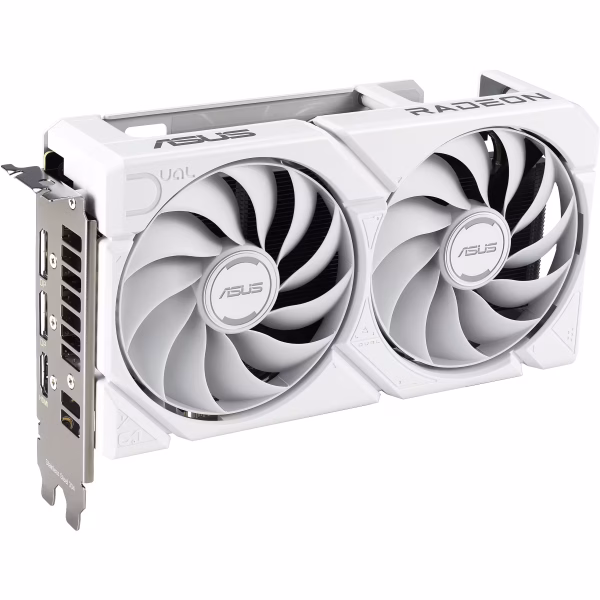 ASUS DUAL-RX9060XT-16G-WHITE 16GB GDDR6, 128-bit, 2x DP, 1x HDMI