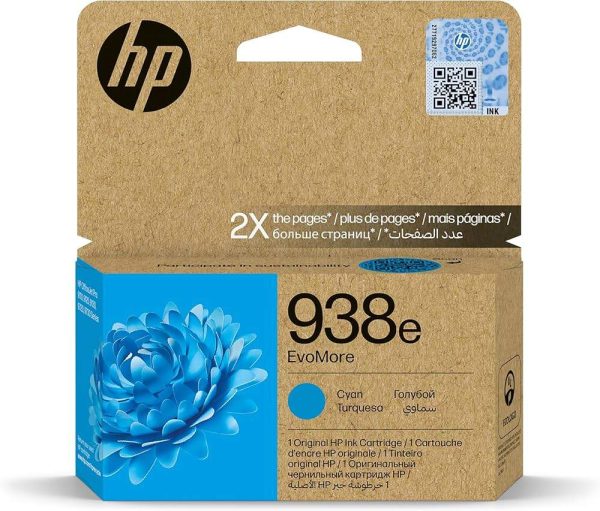 HP Tinta 4S6X9PE Cyan 938e