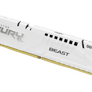 Kingston 16GB 6000MHz DDR5 W.White, Fury Beast (1x16GB),CL30, EXPO,XMP,1RX8, 288-pin 16Gbit