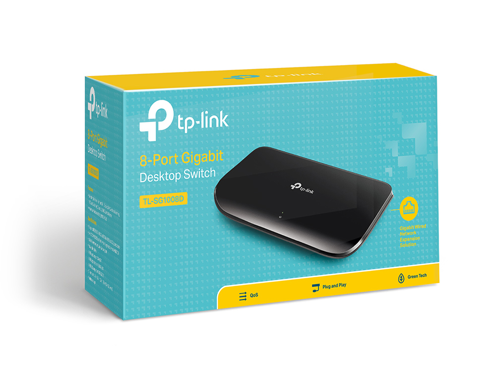 TP-Link TL-SG1008D Switch 8x10/100/1000, 8-Port Gigabit Desktop Switch - Image 3