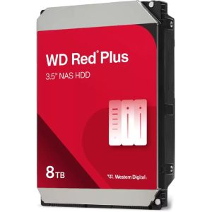 WD HDD 8TB SATA3 Red PlusIntelliPower 256MB,For NAS Systems